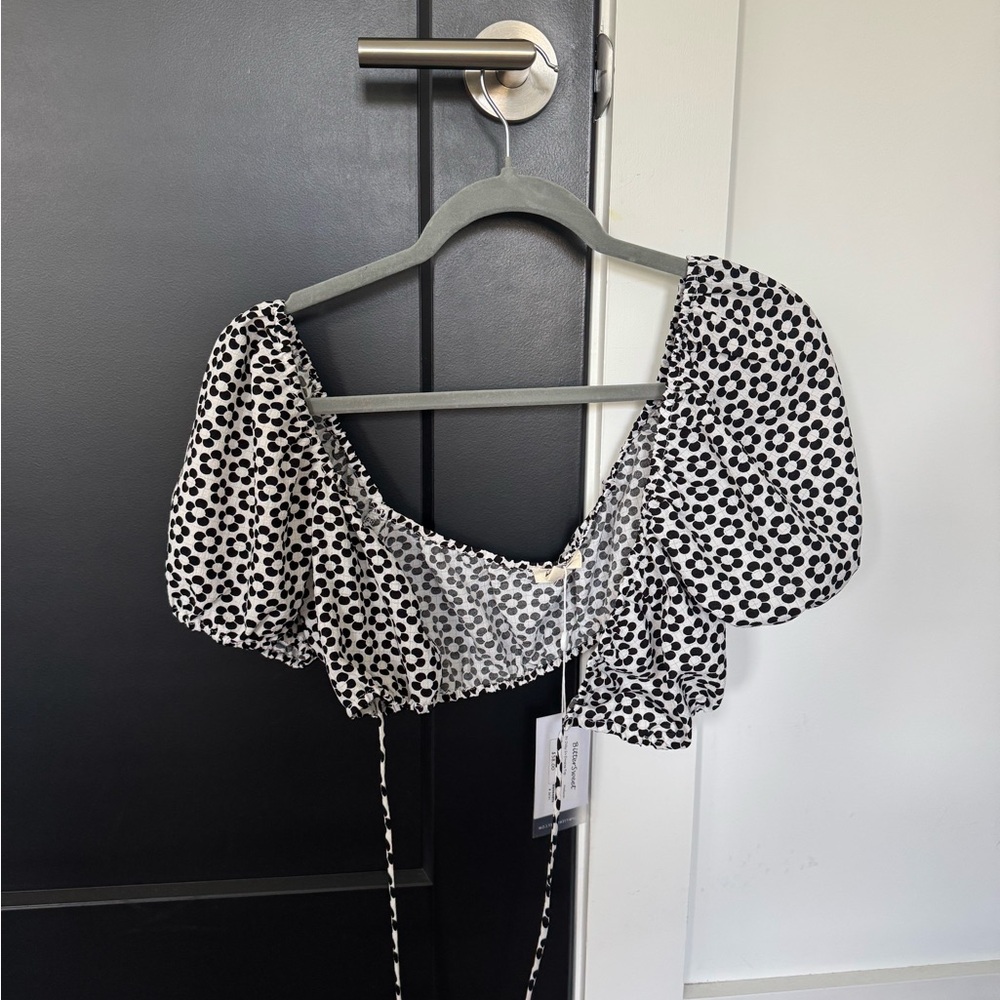 Tie Front Printed Top